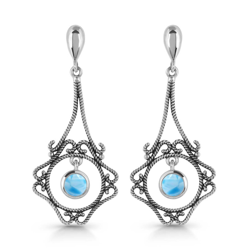 Larimar Earring