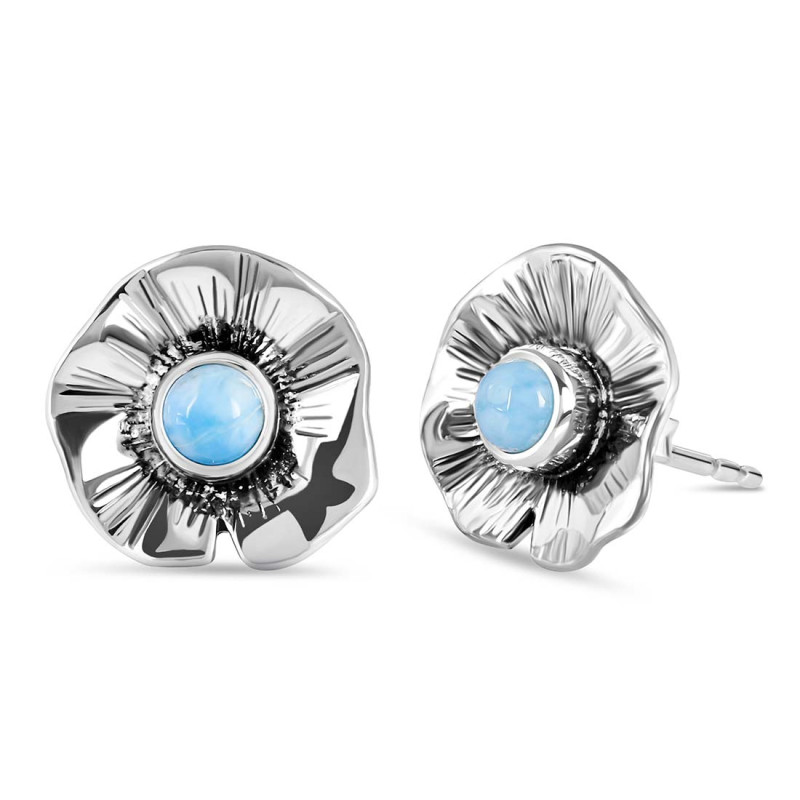 Larimar Stud Earring