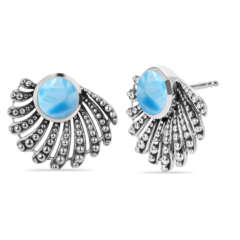 Larimar Stud Earring