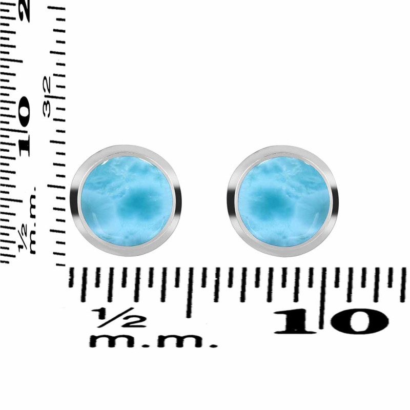 Larimar Stud Earring LAR-RDE-724.