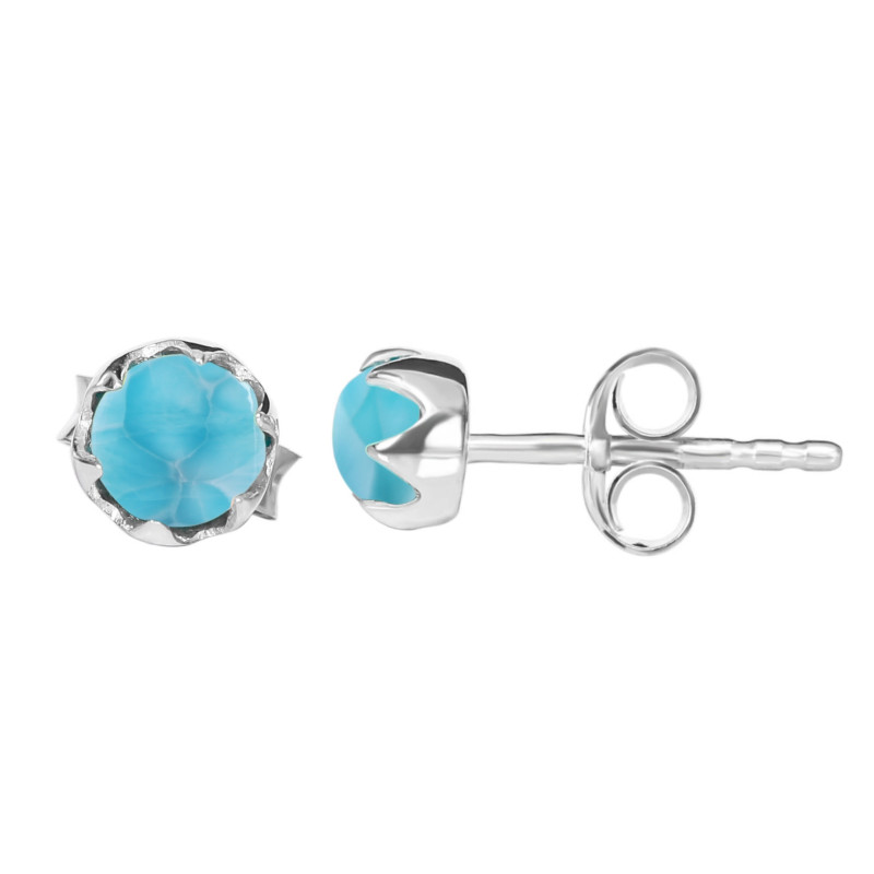 Larimar Stud Earring