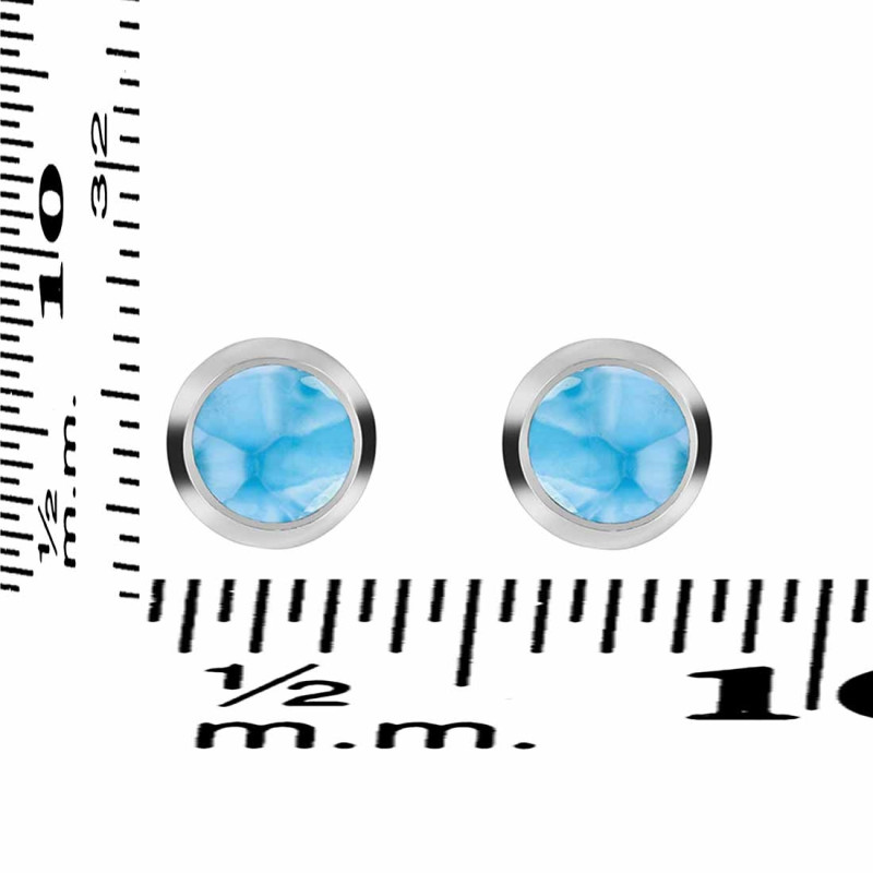 Larimar Stud Earring LAR-RDE-993.