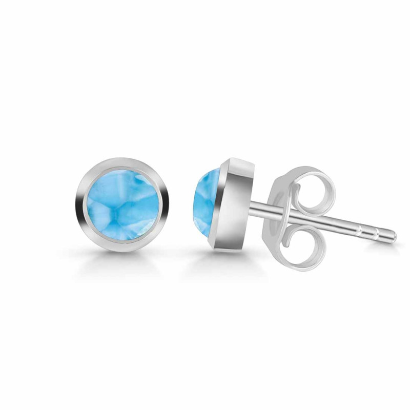 Larimar Stud Earring