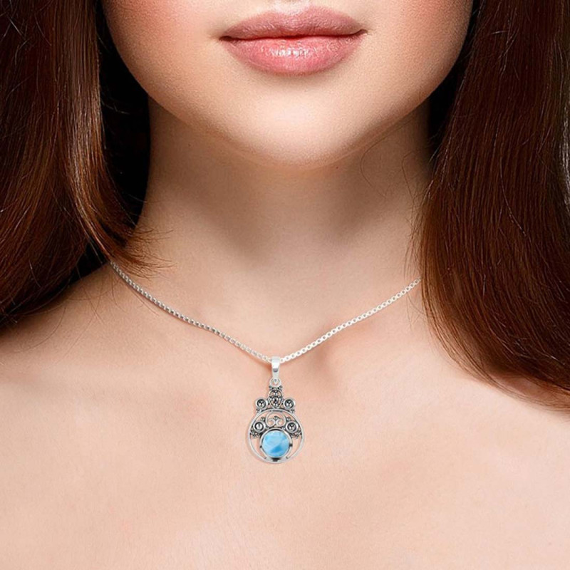 Larimar Pendant