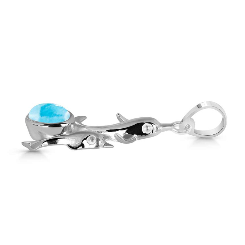 Larimar Dolphin Pendant