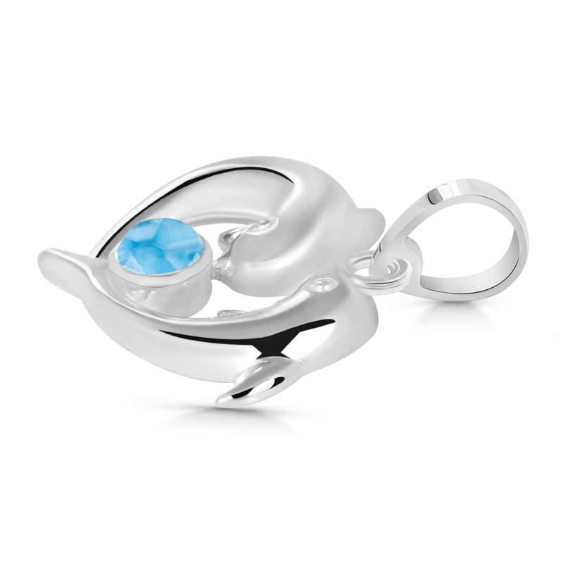 Larimar Dolphin Pendant