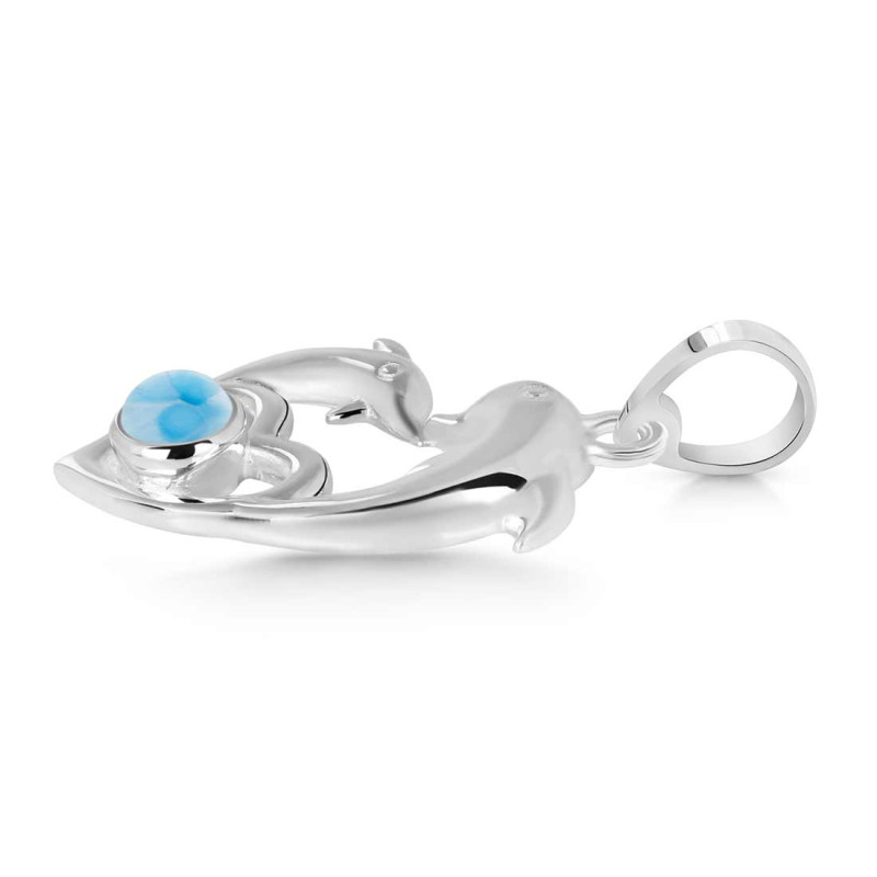 Larimar Dolphin Pendant