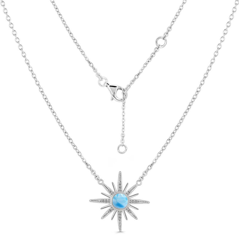 Larimar & White Topaz Necklace