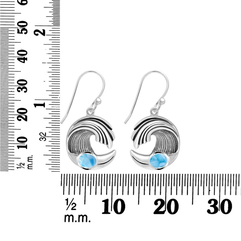 Larimar Waves Earring LAR-RUE-23.
