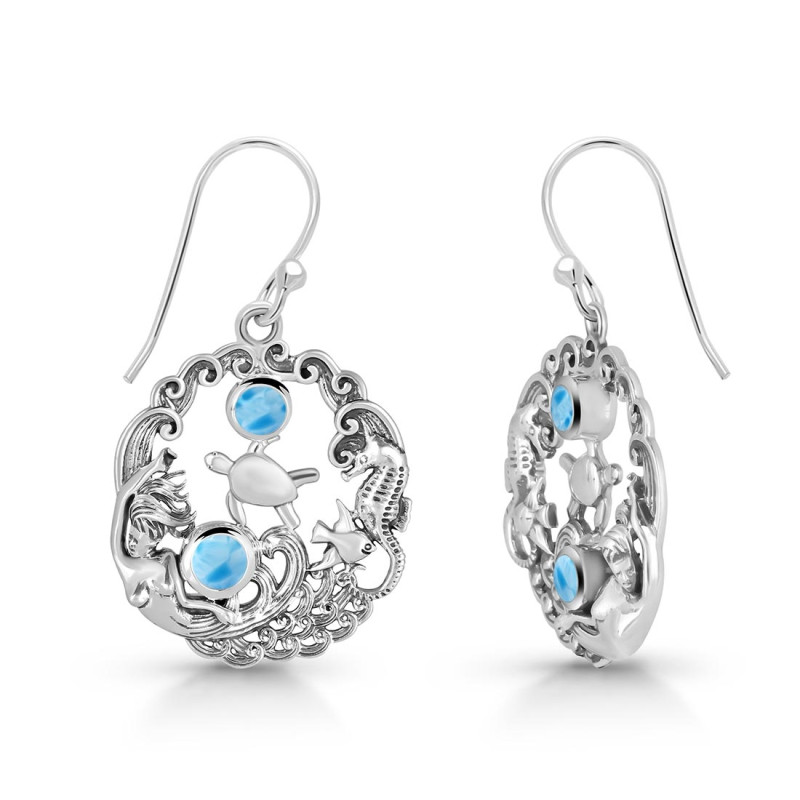 Larimar Sea Life Earring