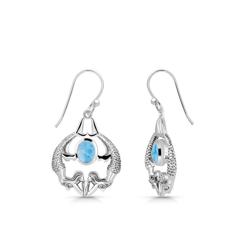 Larimar Mermaid Earring