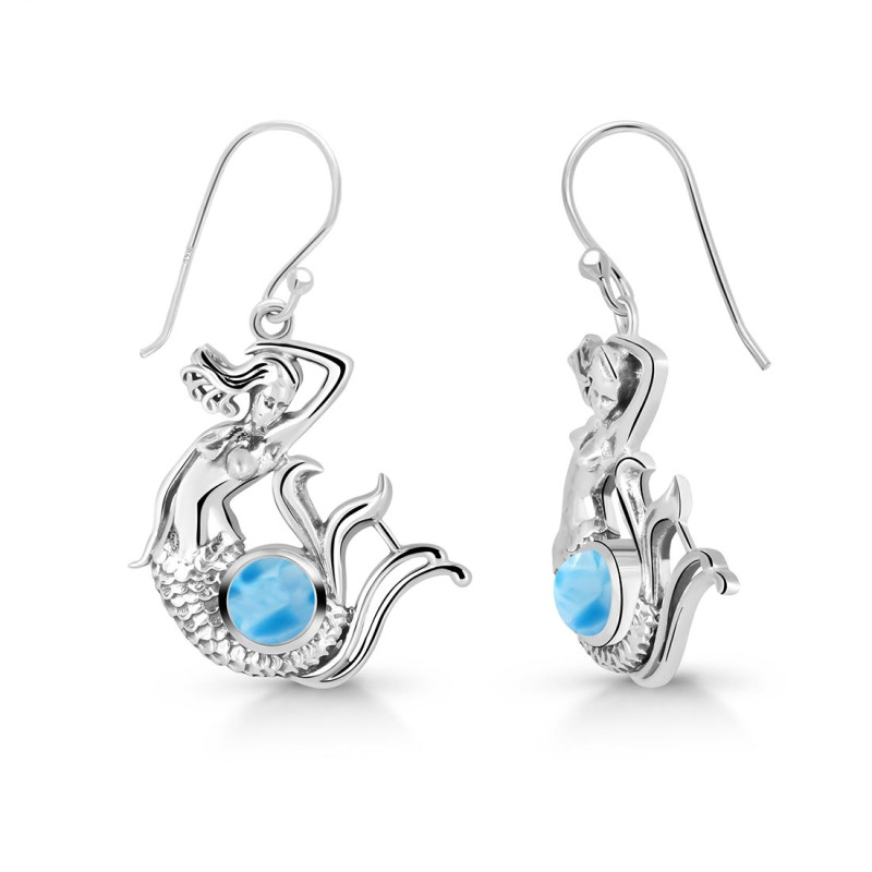 Larimar Mermaid Earring