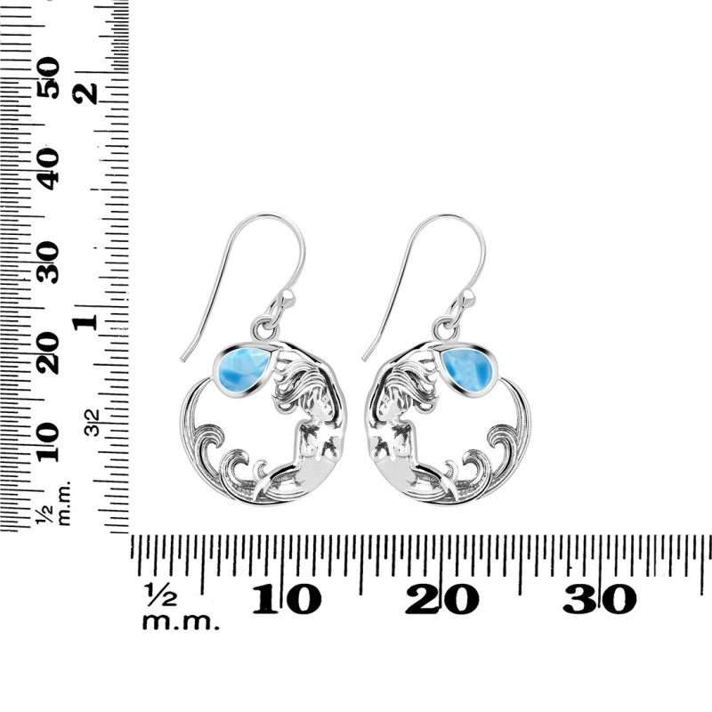 Larimar Mermaid Earring LAR-RUE-50.