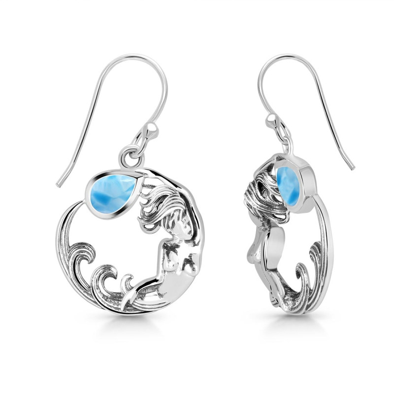 Larimar Mermaid Earring