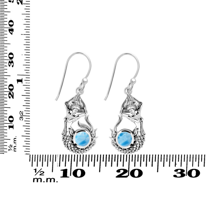 Larimar Mermaid Earring LAR-RUE-51.