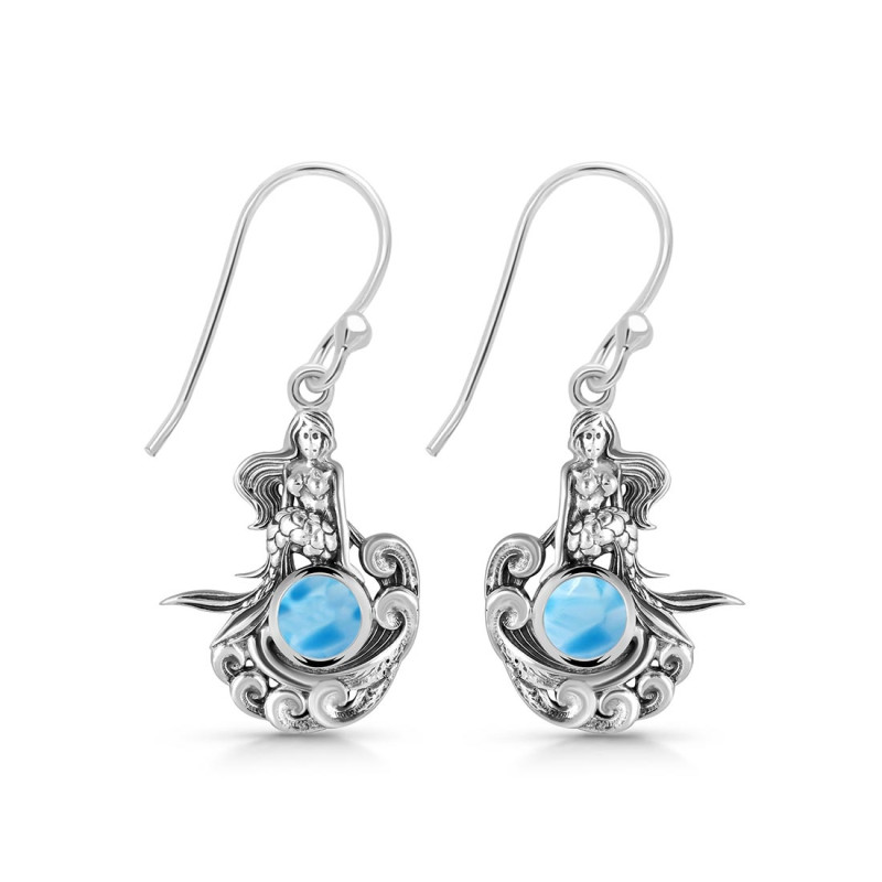 Larimar Mermaid Earring LAR-RUE-53.