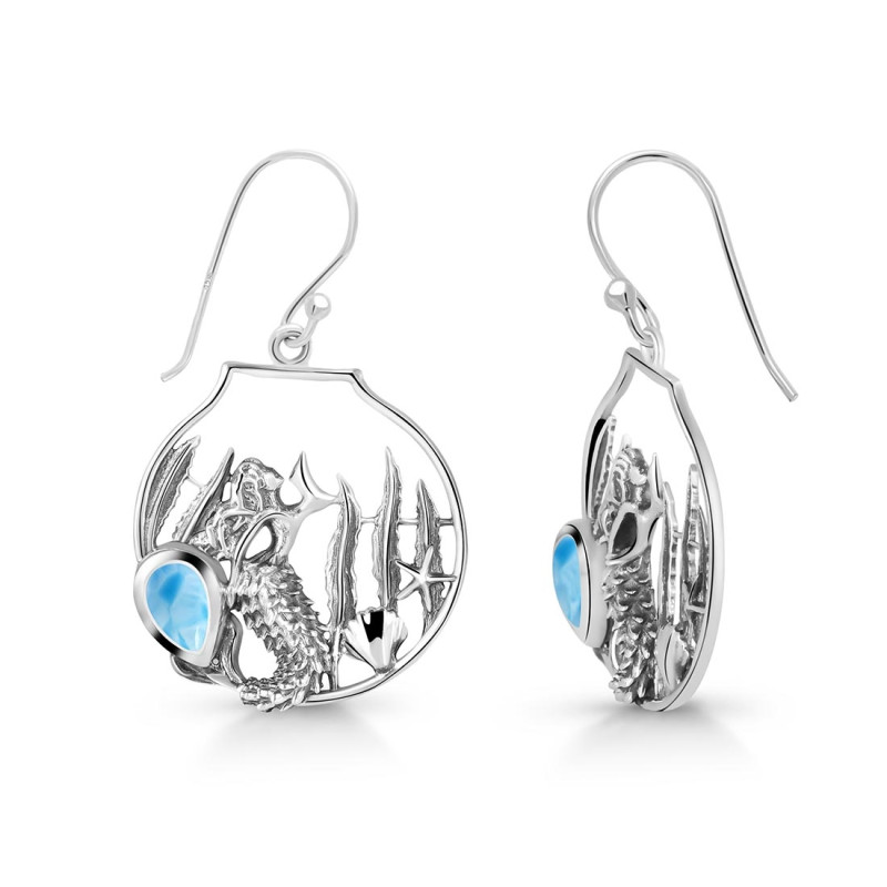 Larimar Sea Life Earring