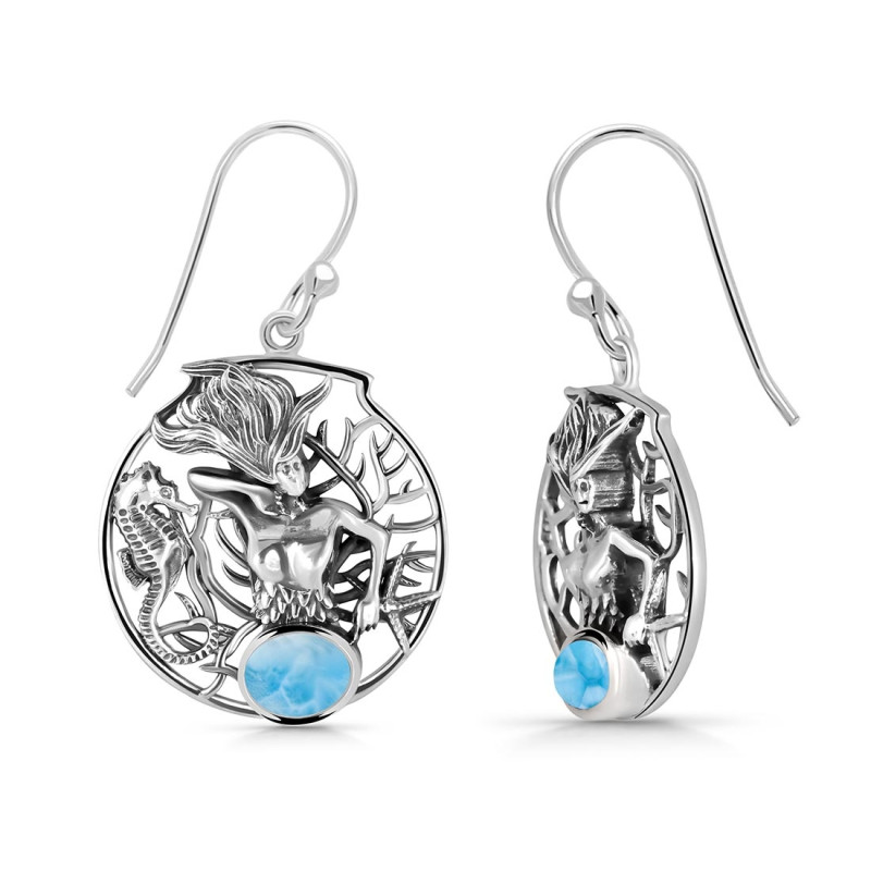 Larimar Mermaid Earring