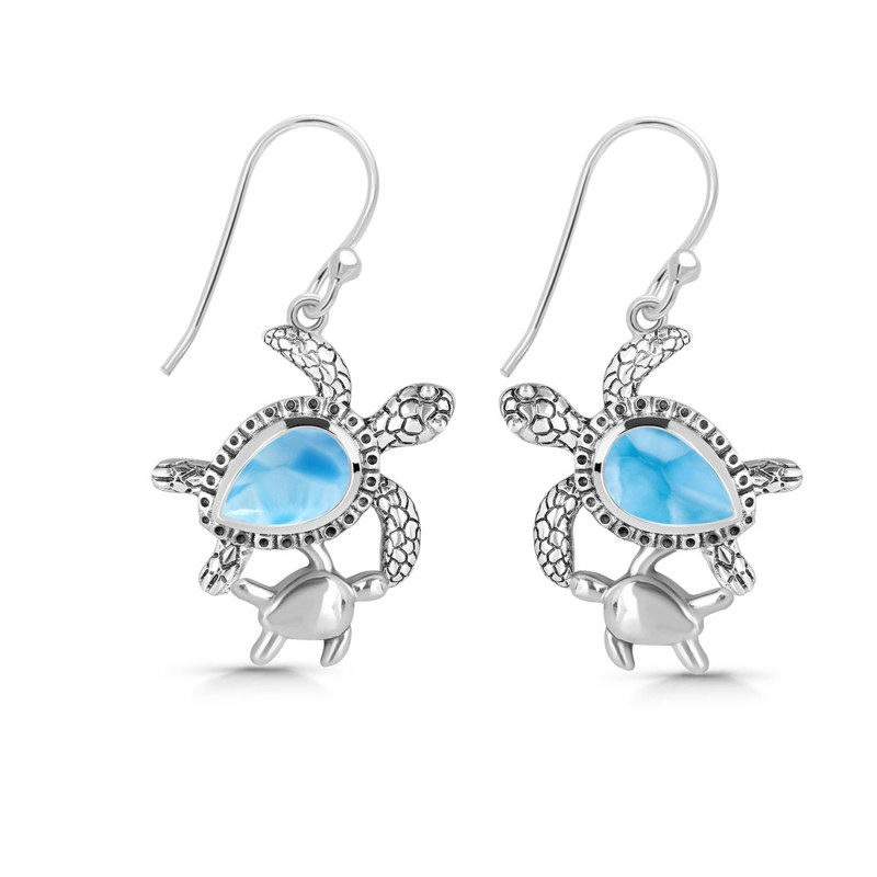 Larimar Turtle Earring LAR-RUE-58.