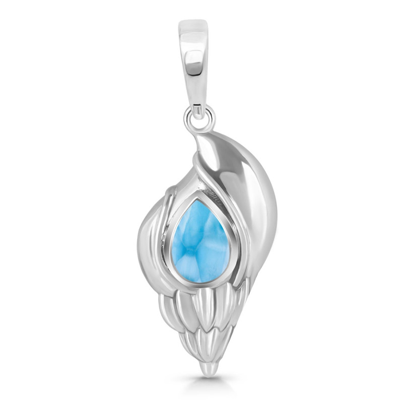 Larimar Shell Pendant LAR-RUP-7.