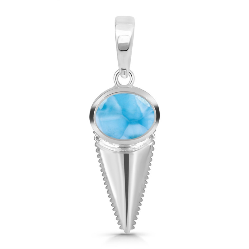 Larimar Shell Pendant LAR-RUP-8.