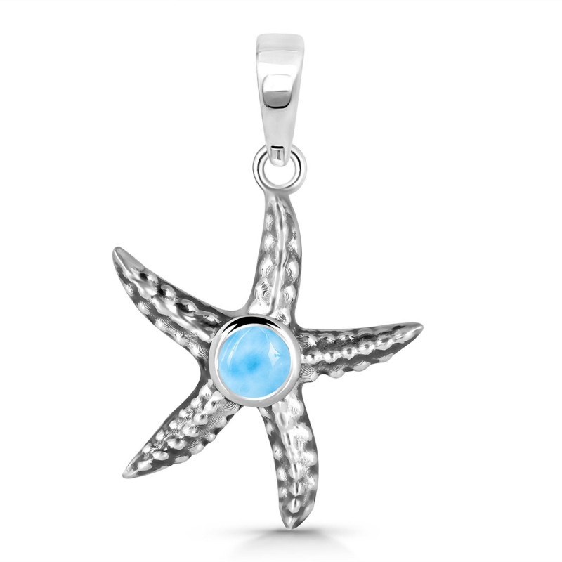 Larimar Star Fish Pendant LAR-RUP-2.