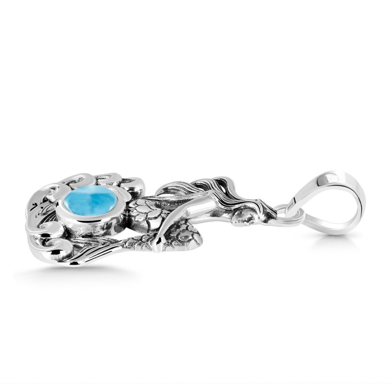 Larimar Mermaid Pendant