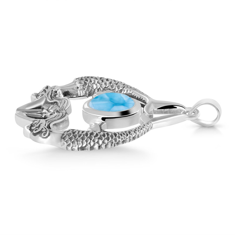 Larimar Mermaid Pendant