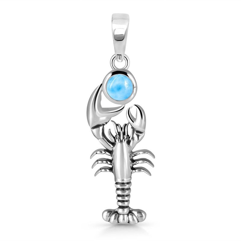 Larimar Lobster Pendant LAR-RUP-45.