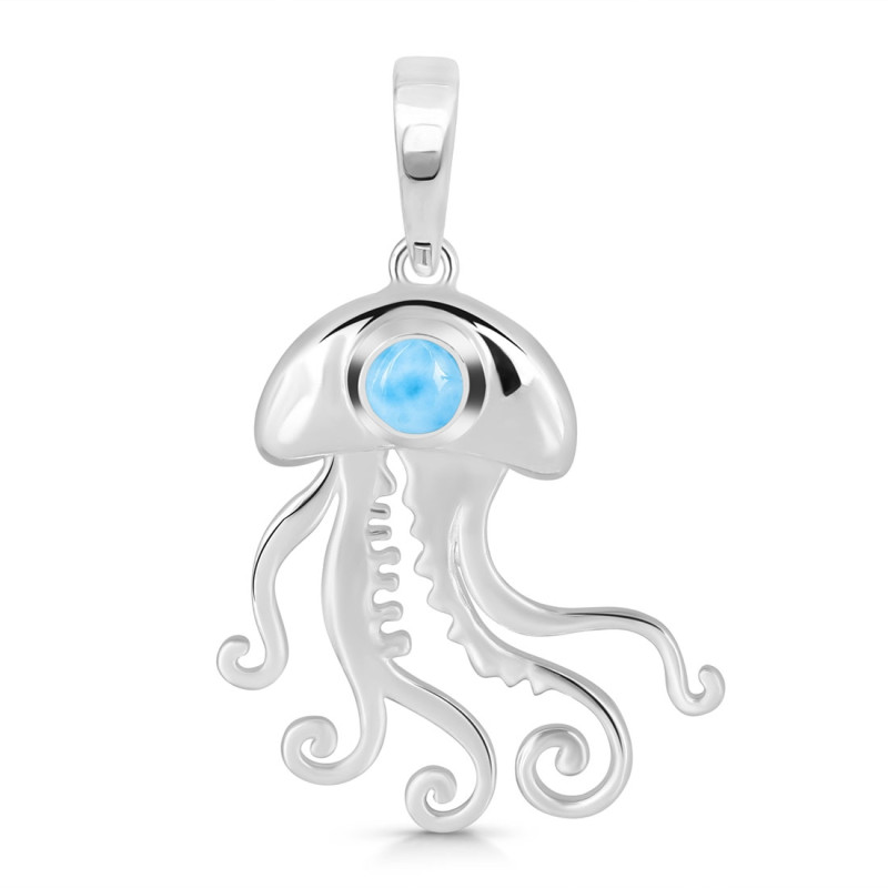 Larimar Jelly Fish Pendant LAR-RUP-47.