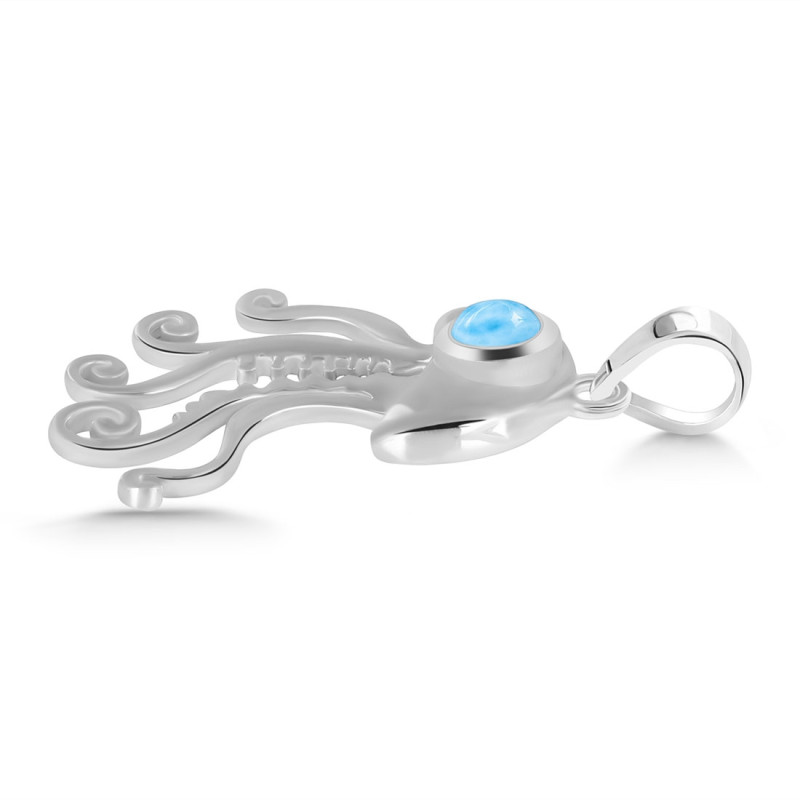 Larimar Jelly Fish Pendant