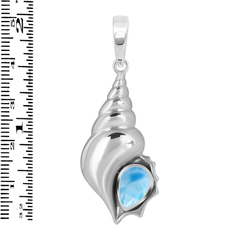 Larimar Shell Pendant LAR-RUP-49.