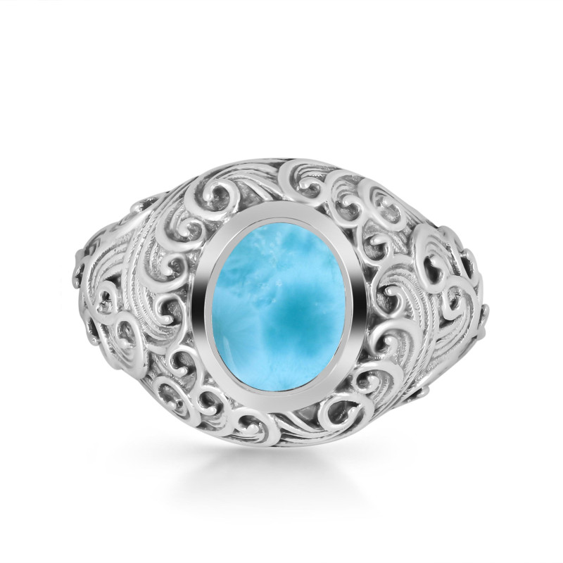 Larimar Waves Ring LAR-RUR-1.