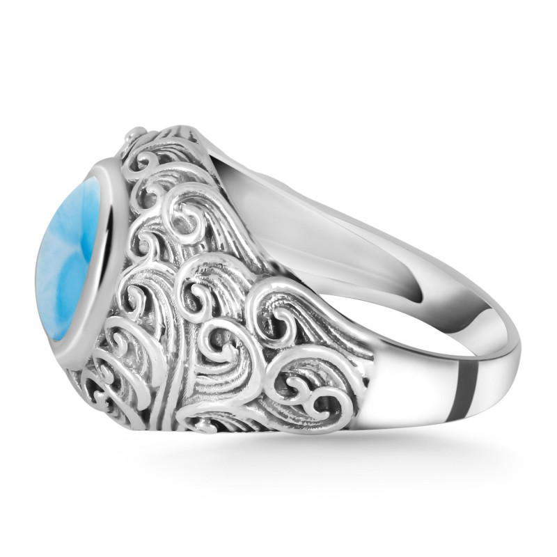 Larimar Waves Ring