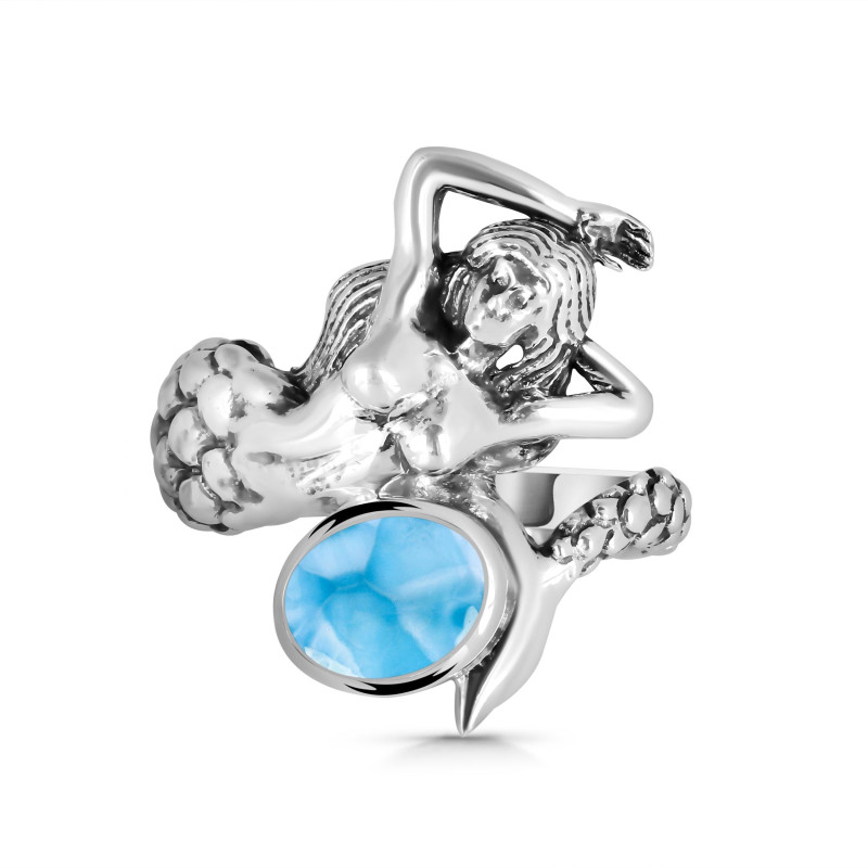 Larimar Mermaid Ring LAR-RUR-3.