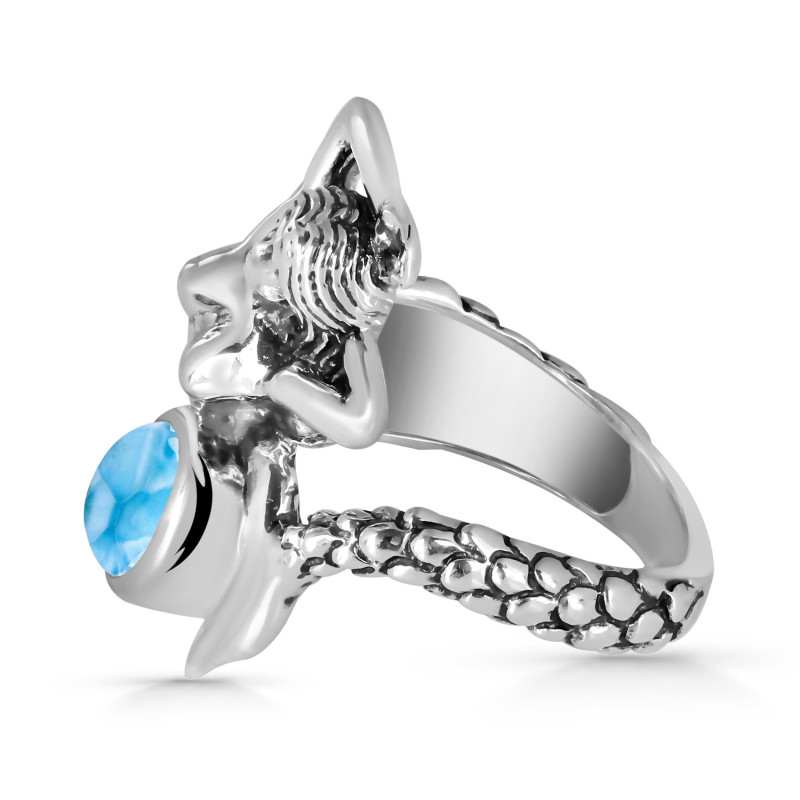 Larimar Mermaid Ring