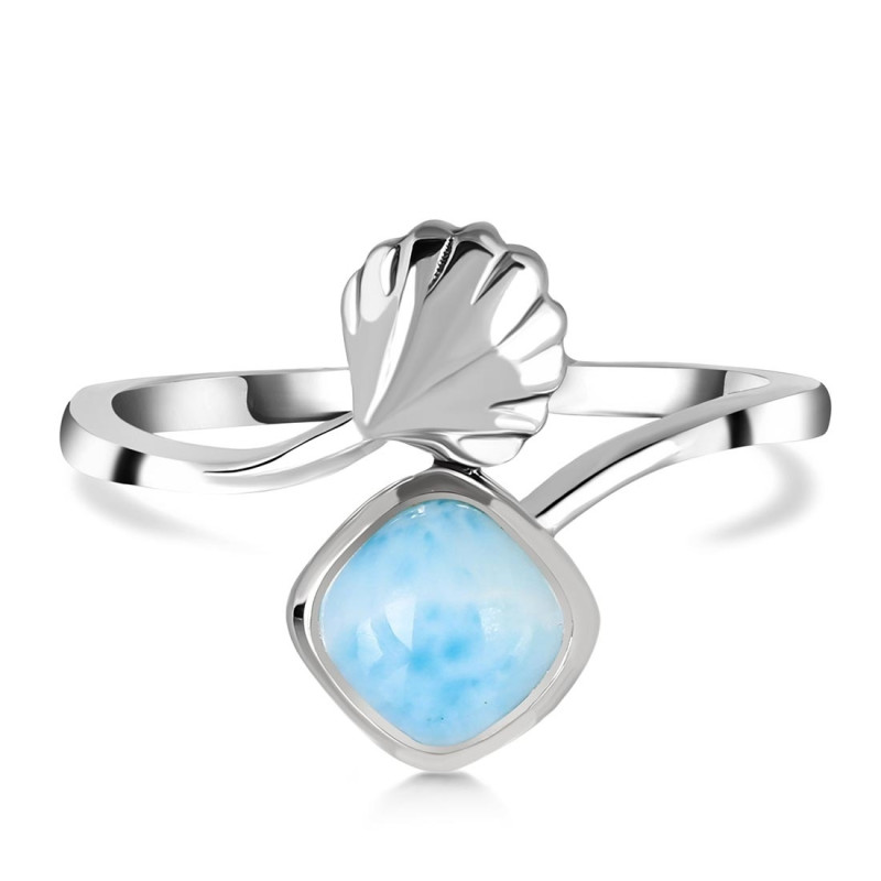 Larimar Shell Ring LAR-RUR-7.