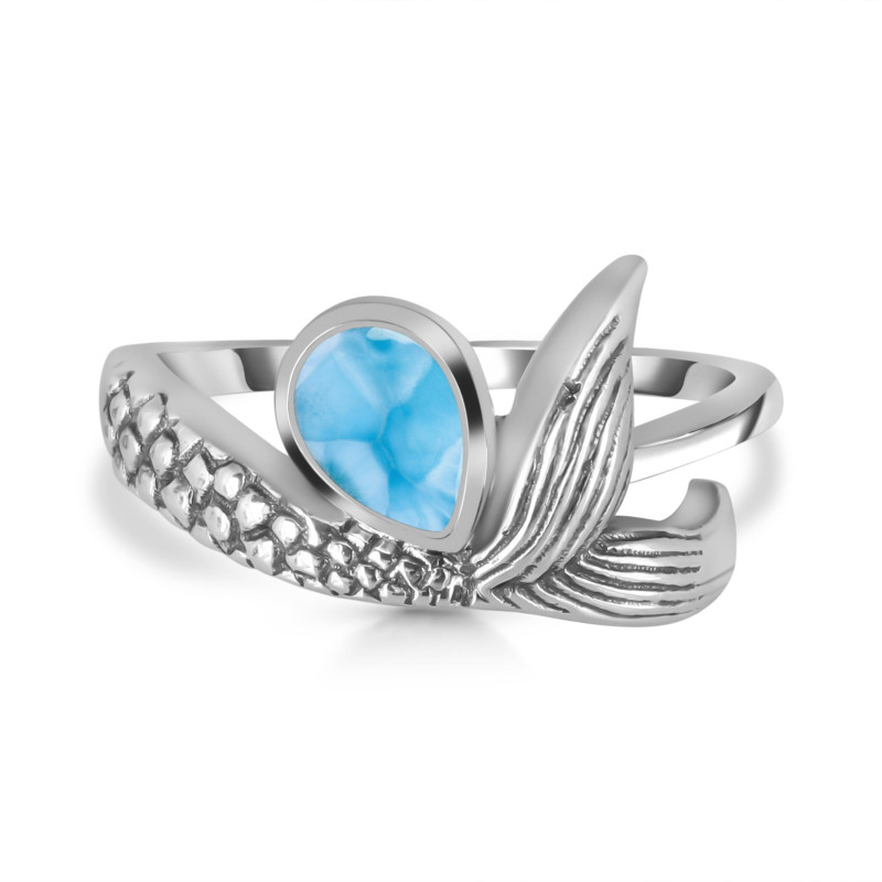 Larimar Mermaid Tail Ring LAR-RUR-8.