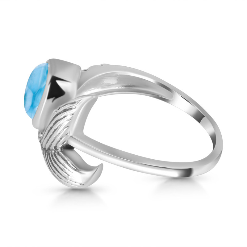 Larimar Mermaid Tail Ring
