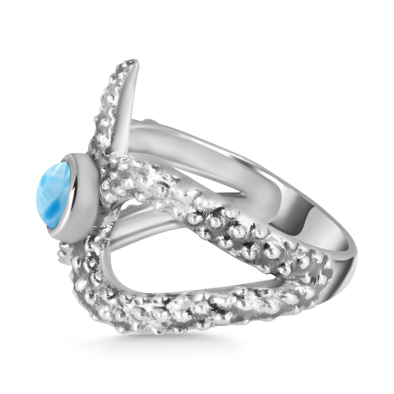 Larimar Star Fish Ring