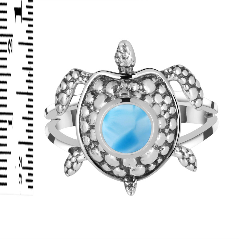 Larimar Turtle Ring LAR-RUR-29.