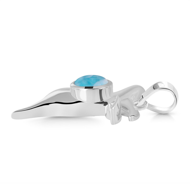 Larimar Penguin Pendant