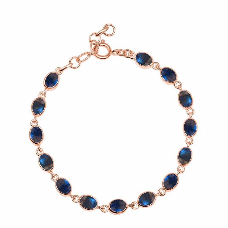 Labradorite Bracelet LBD-RDB-113-CAB.