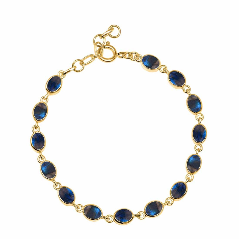 Labradorite Bracelet LBD-RDB-113-CAB.