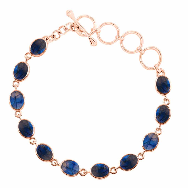 Labradorite Bracelet LBD-RDB-114-CAB.