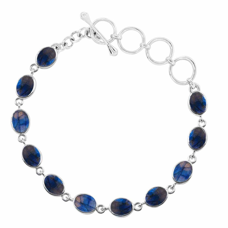 Labradorite Bracelet LBD-RDB-114-CAB.