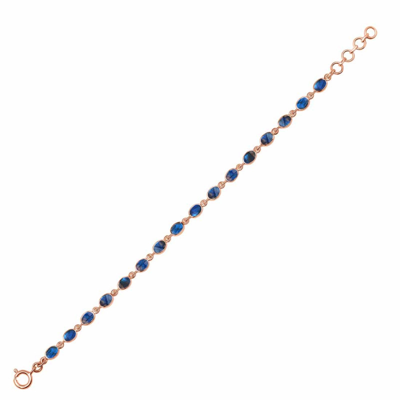 Labradorite Bracelet LBD-RDB-117-CAB.
