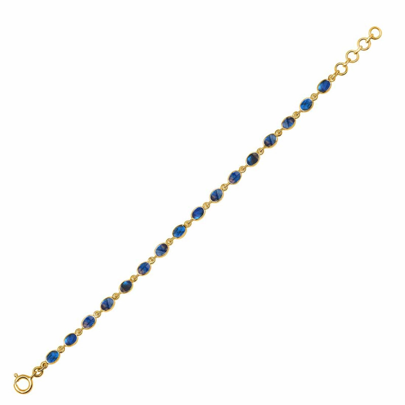 Labradorite Bracelet LBD-RDB-117-CAB.