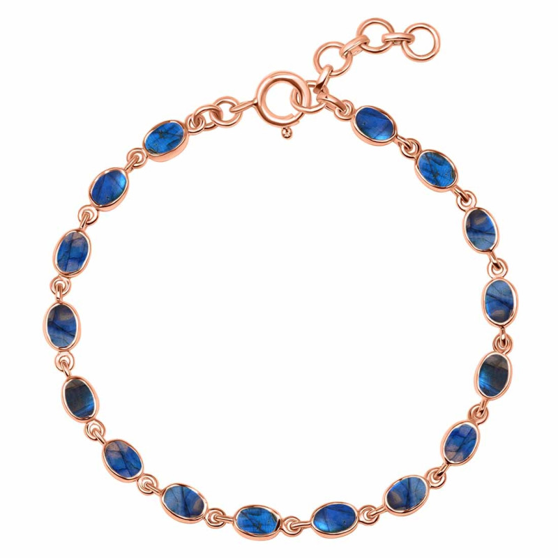 Labradorite Bracelet LBD-RDB-117-CAB.