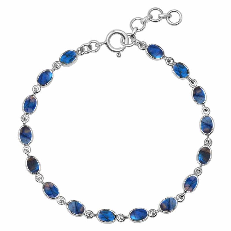 Labradorite Bracelet LBD-RDB-117-CAB.